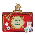 Rack and Roll Mahjong Glass Ornament